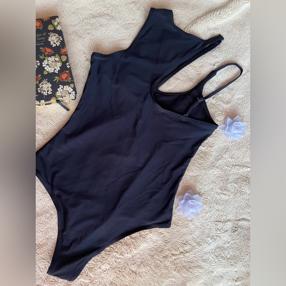 Black One-Piece Swimsuit